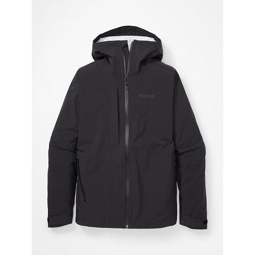 Marmot Rain Jacket Black NZ - EVODry Torreys Jackets Mens NZ2748501